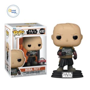 Funko Pop Star Wars The Mandalorian - Boba Fett without Helmet (Special Edition)